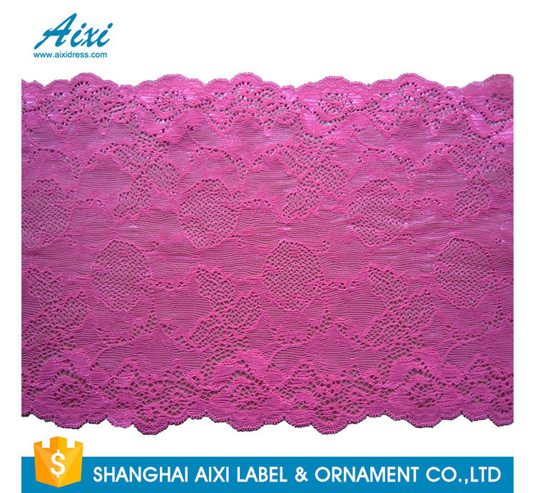 Nylon Stretch Lace Embroidery Lingerie Lace Fabric For Underwear Dress Garments